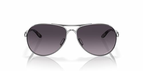 Aviator sunglasses with dark lenses and metal frame