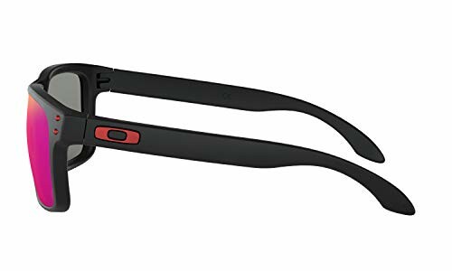 Black sunglasses with red lenses and sleek design