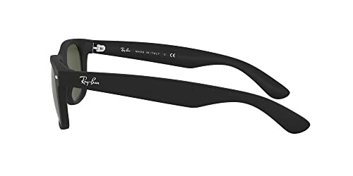 Side view of black sunglasses with logo