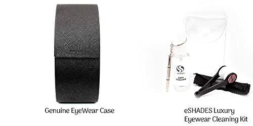 Genuine EyeWear case and eSHADES luxury eyewear cleaning kit.